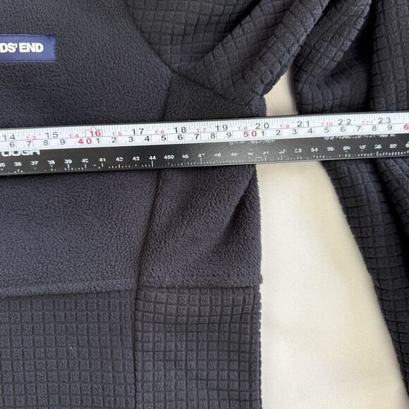 Lands End Grid Fleece Zip Up Jacket Womens M Gorpcore Hiking Outdoor Thermal - Picture 11 of 13